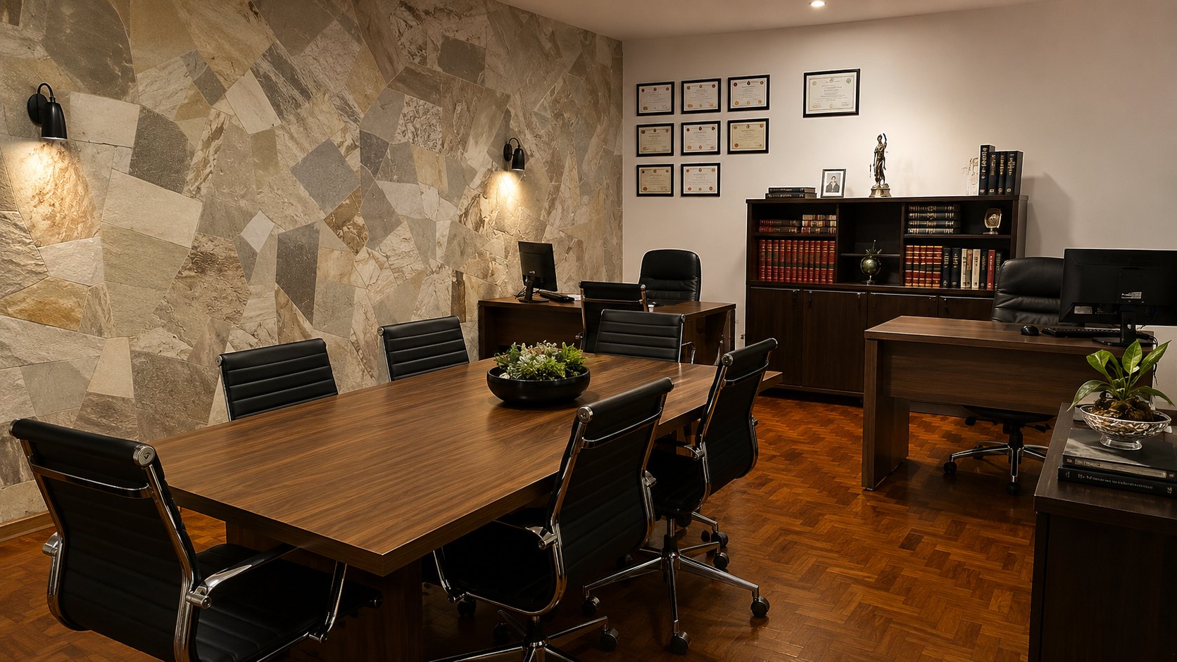 Ambiente de atendimento jurídico