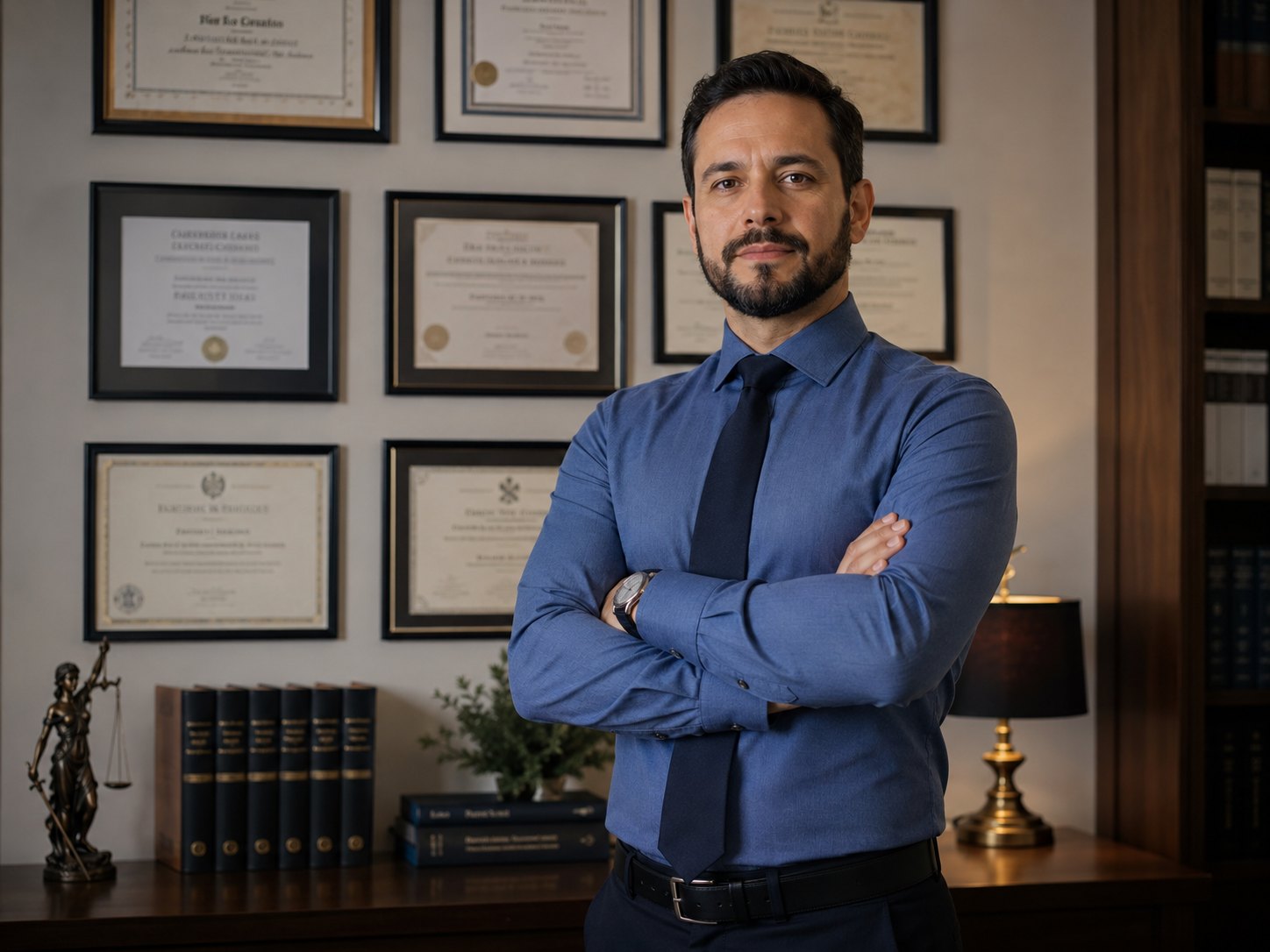 Dr. Rafael Moreira Campos em escritório jurídico