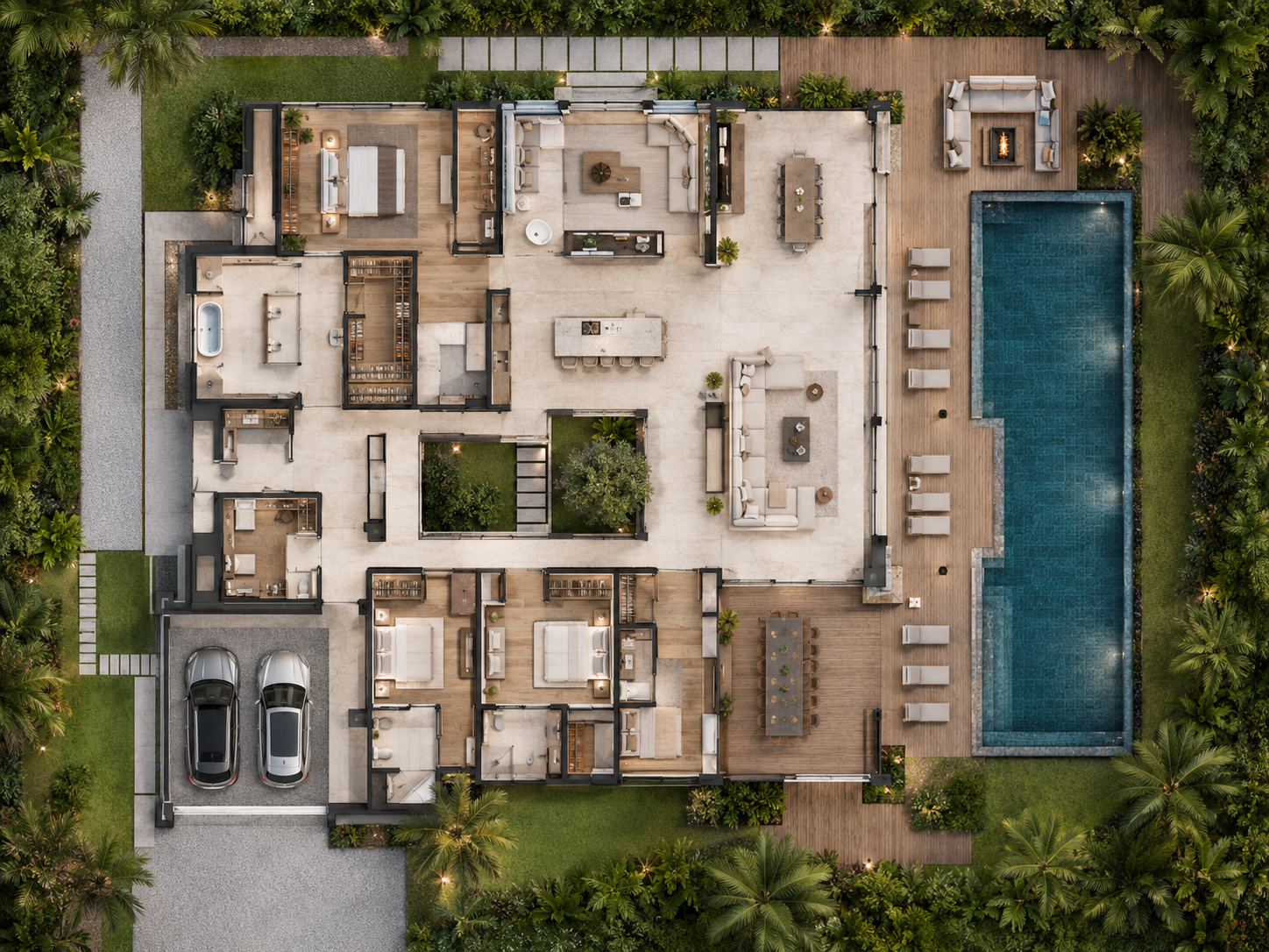 Planta humanizada da Casa Horizonte