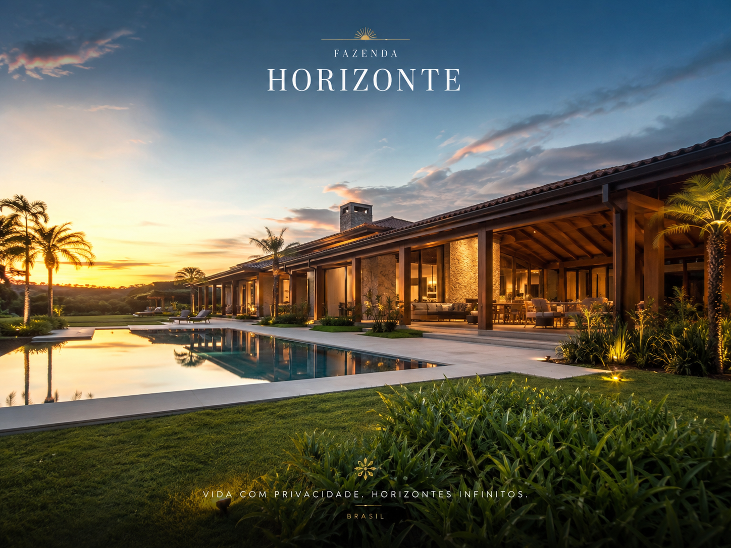 Fazenda Horizonte em padrão alta classe brasileira